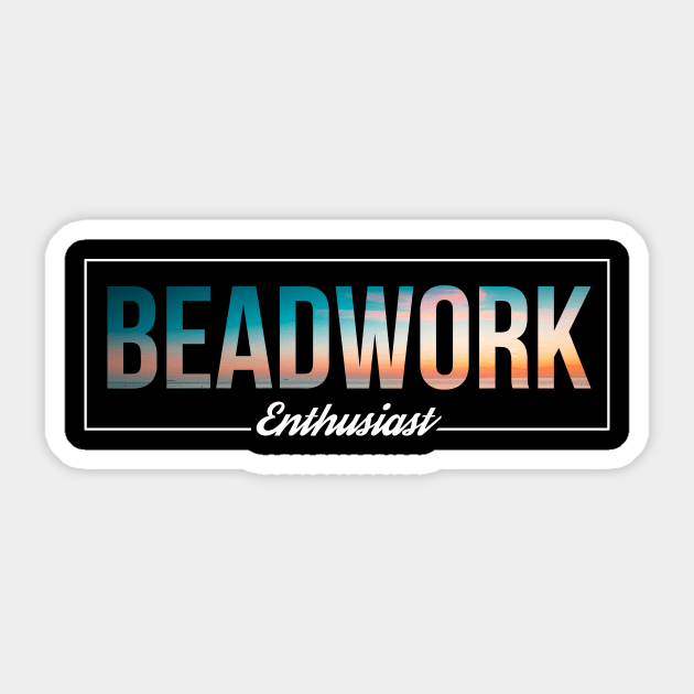 Beach Dreams Beadwork Enthusiast Sticker by rojakdesigns